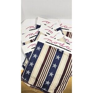 Moda Fabric Americana Panels X 5 Red White Blue Cotton Stars Stripes Sewing